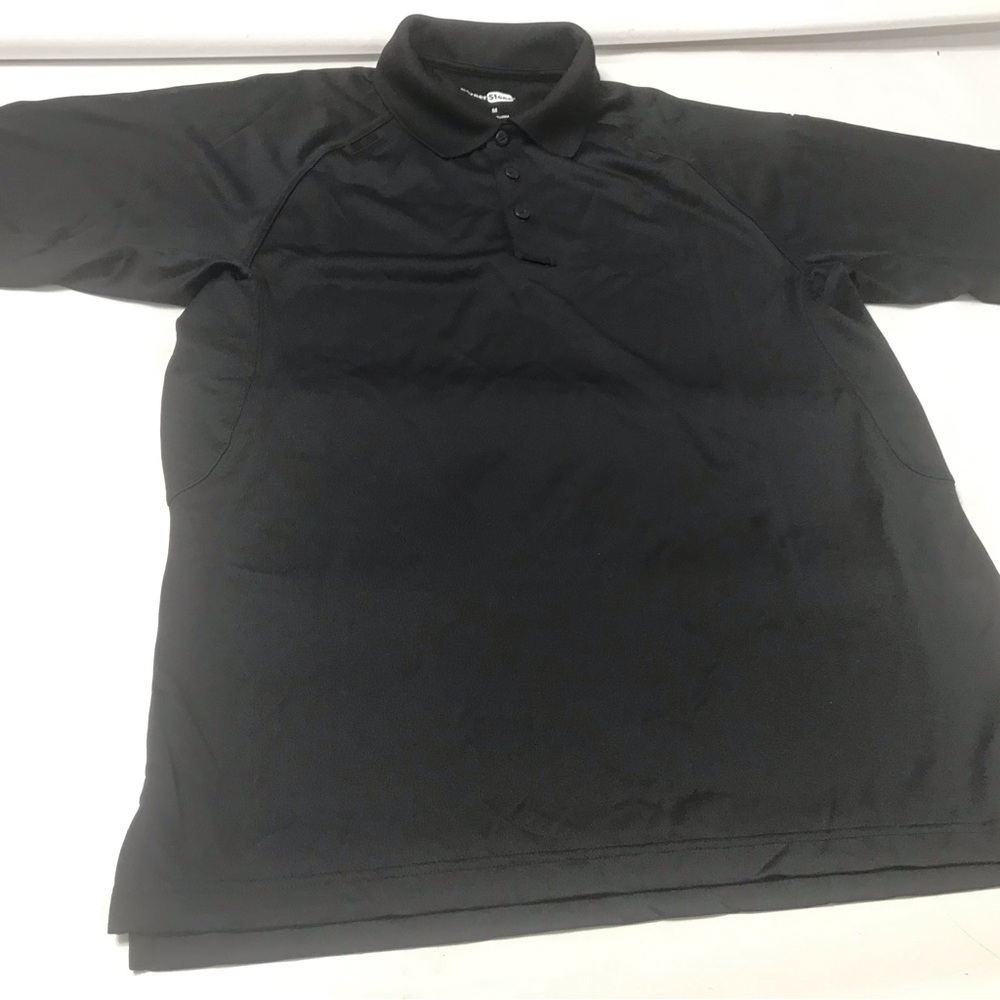 CornerStone Men’s Lightweight Size M Short Sleeve Polo Shirt Work Black Top New